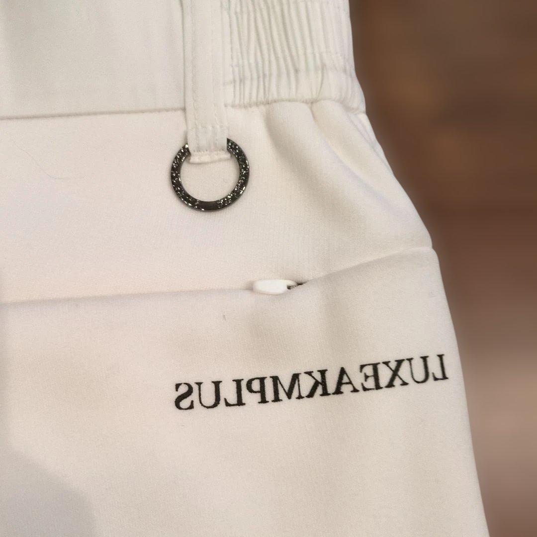 LUXEAKMPLUS ゴルフ 中綿 ロゴ テーパードパンツ XL