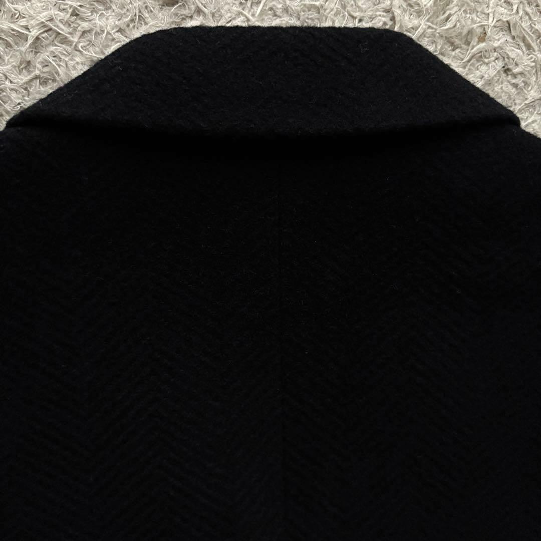 ★美品★ MEN'S TENORAS ダブル チェスターコート アルパカ 黒 L