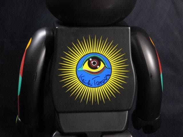 現代美術 田名網敬一　直筆サイン『BE@RBRICK 1000％黒』1205A