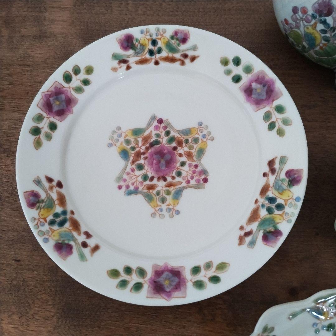 岳中爽果さん　上絵　カップ　皿　脚付カップ