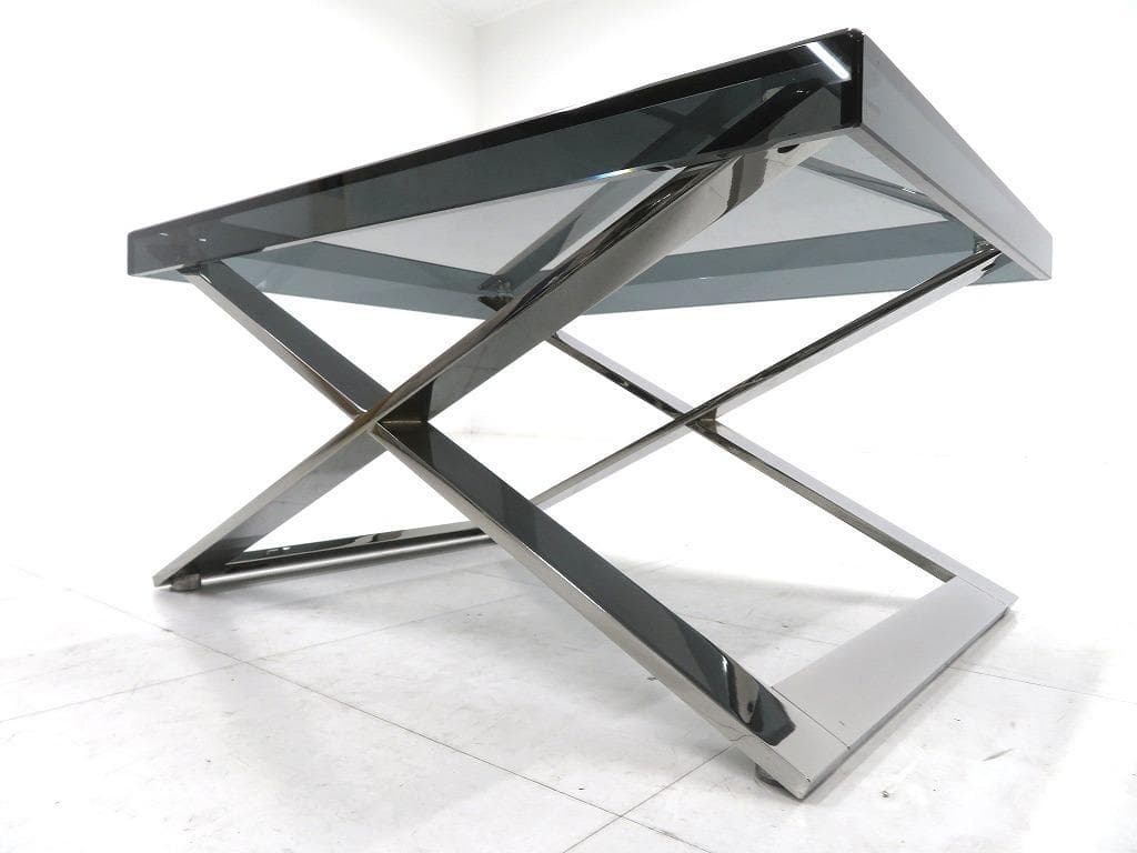 展示品 ポルトローナフラウ ガラス サイドテーブル コーヒーテーブル