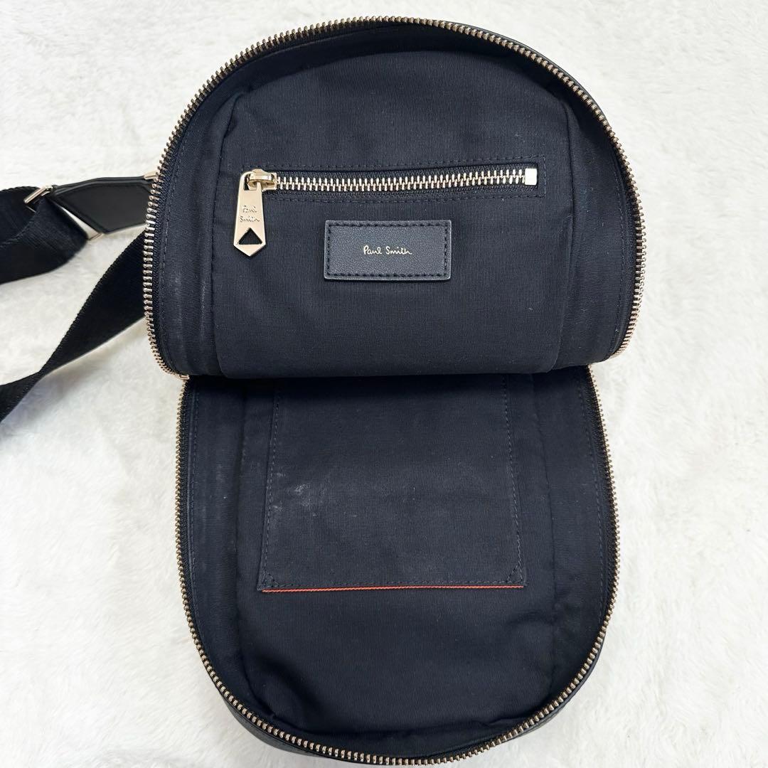 現行✨ポールスミス Paul Smith ボディバック マルチストライプ レザー