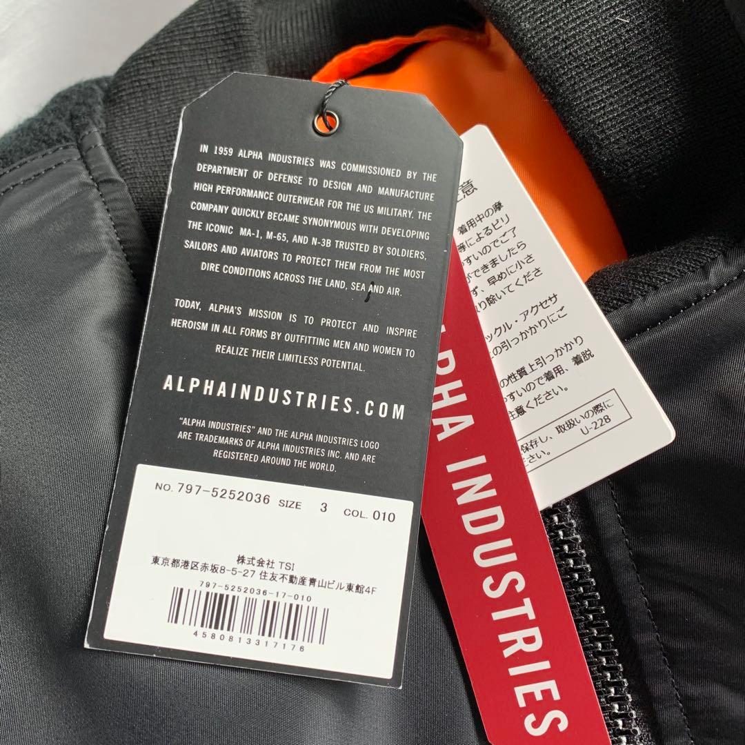 最安 WTAPS MA-1 CORE SPEC ALPHA 黒 ブラック L