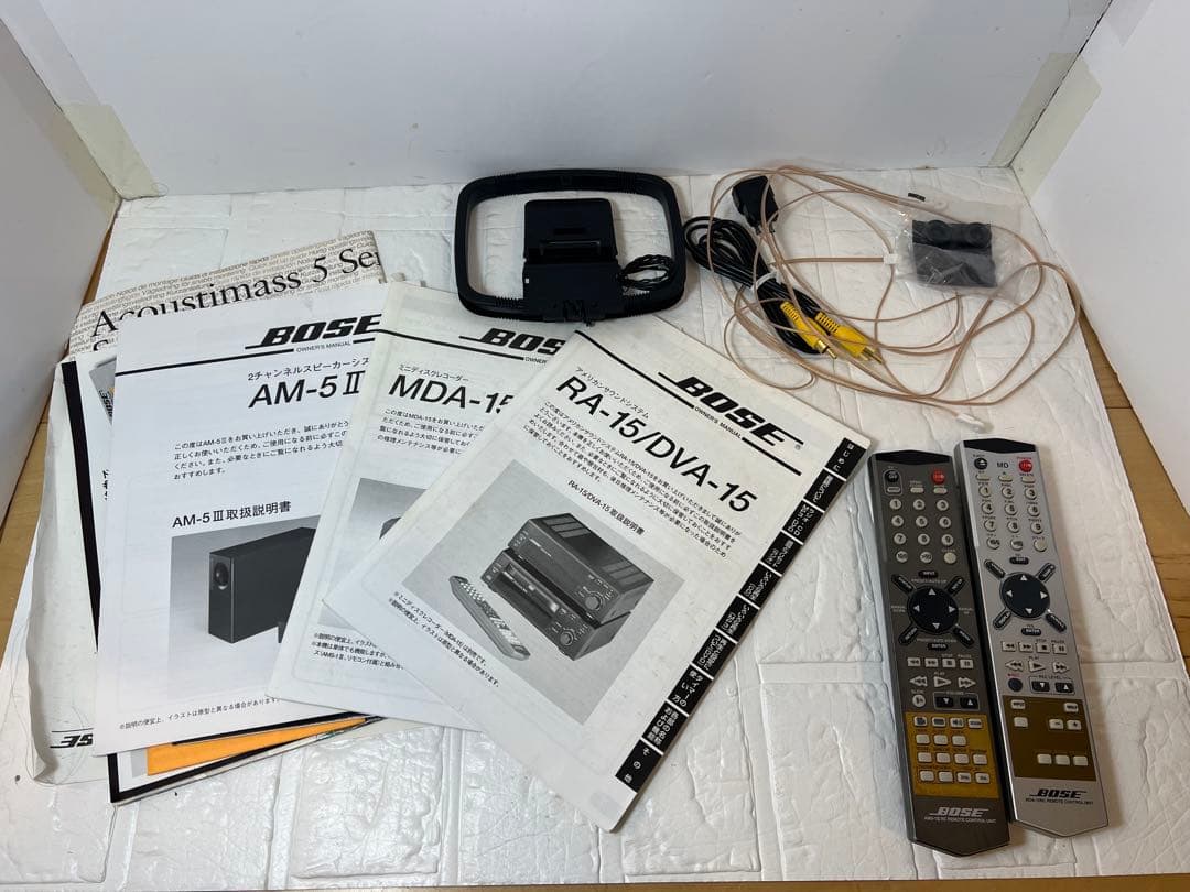 BOSE 高音質コンポセット RA-15/DVA-15/MDA-15 リモコン付