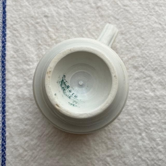 希少◆美品◆クレイユモントロー白いブリュロ＃オクトゴナルサルグミンヌカップジアン