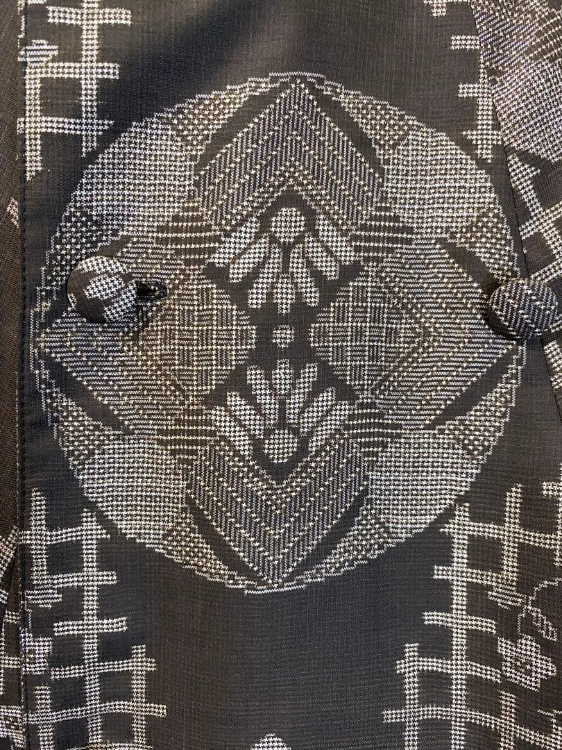 龍郷大島紬 男大島紬 リバーシブル ケープコート