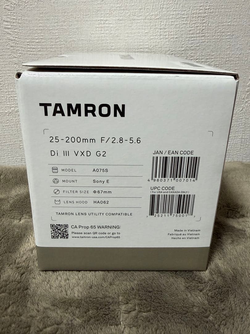 タムロン 25-200mm F/2.8-5.6 Di III VXD G2