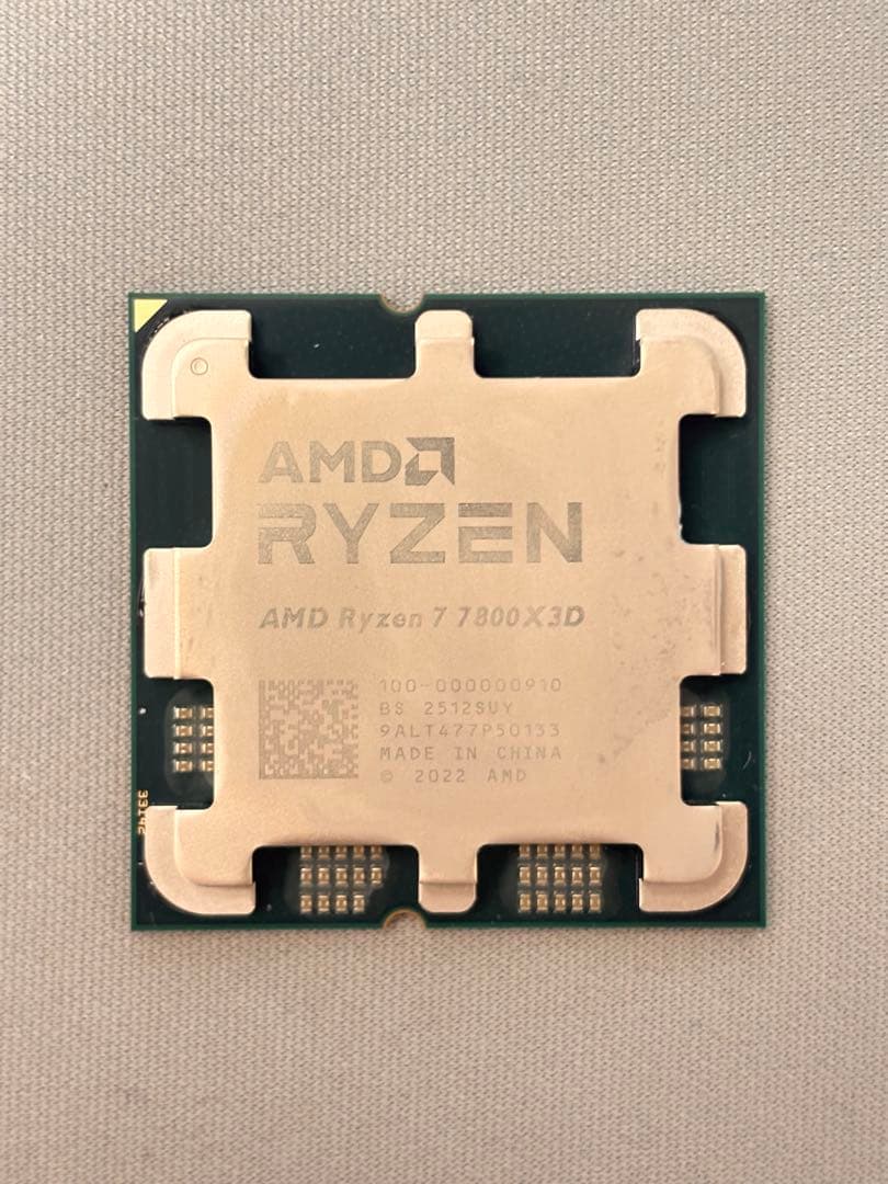 Ryzen 7 7800x3D (cpuクーラー無し)