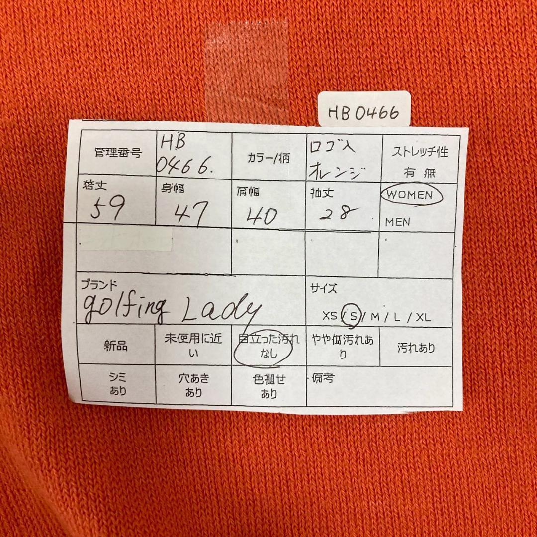 ✨golfing Lady✨ゴルフィング レディ♡半袖ポロシャツ♡オレンジ(S)