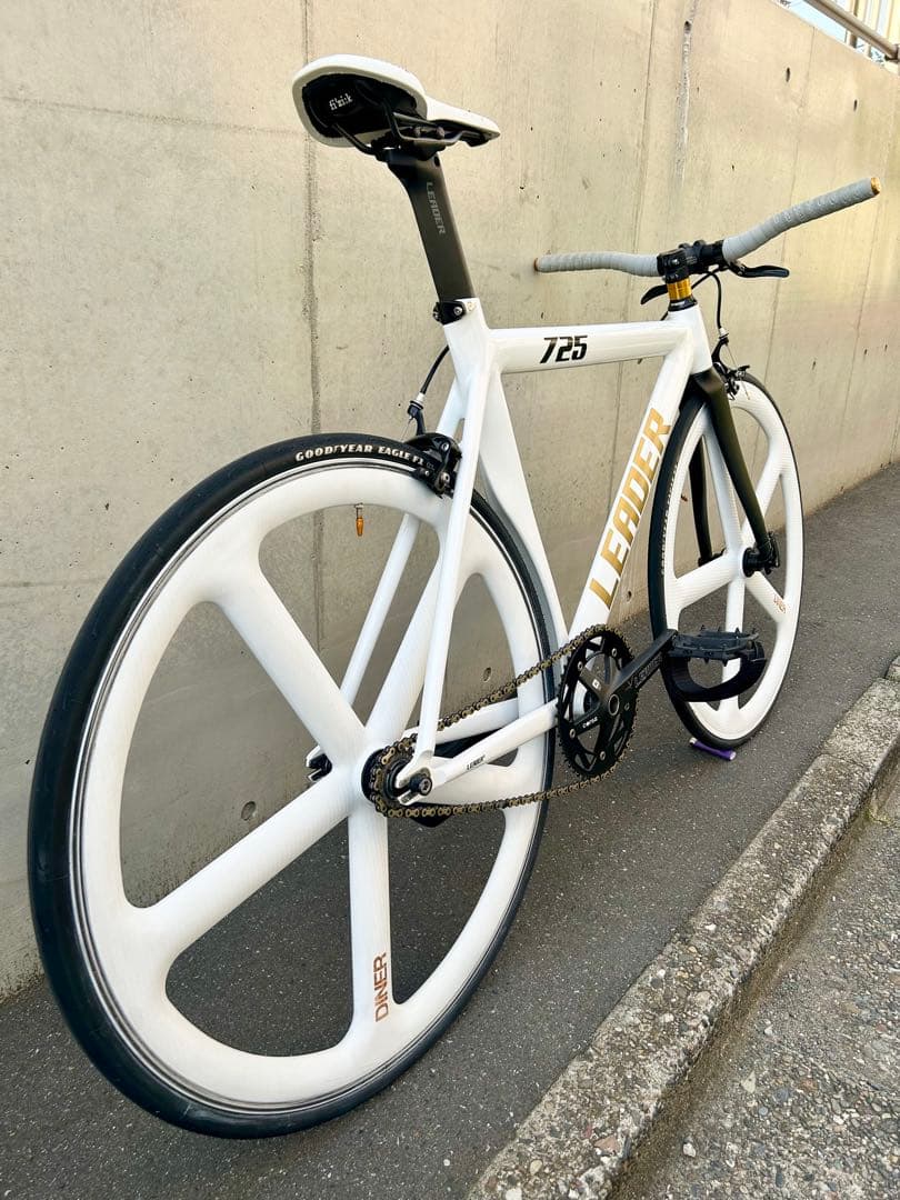 LEADER BIKE 725 TR CUSTOM M 白金 エアロピストバイク