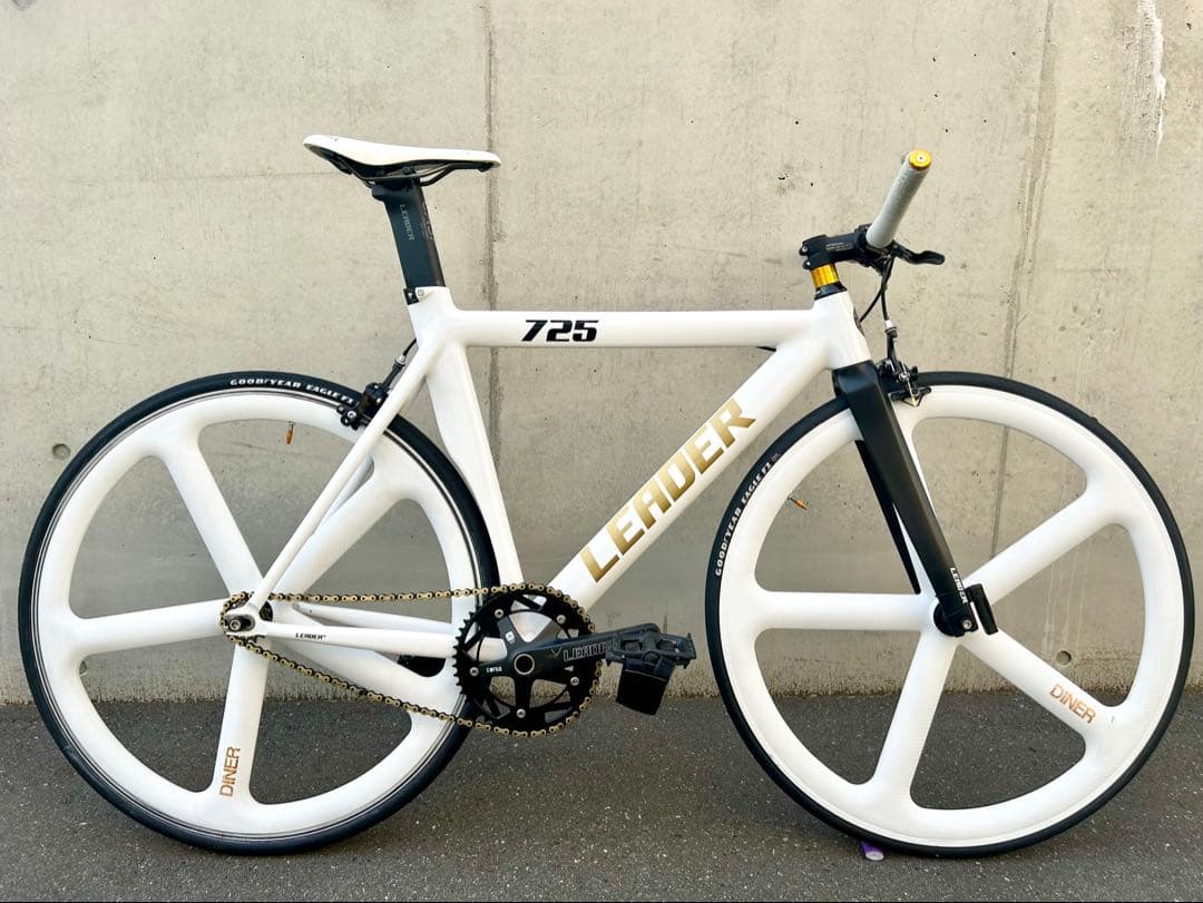 LEADER BIKE 725 TR CUSTOM M 白金 エアロピストバイク