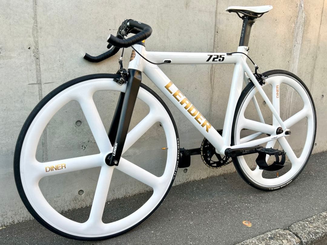 LEADER BIKE 725 TR CUSTOM M 白金 エアロピストバイク