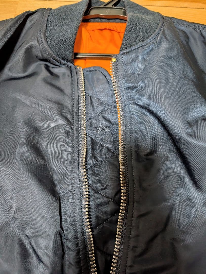 ALPHA MA-1 フライトジャケット　Mサイズ　ネイビー