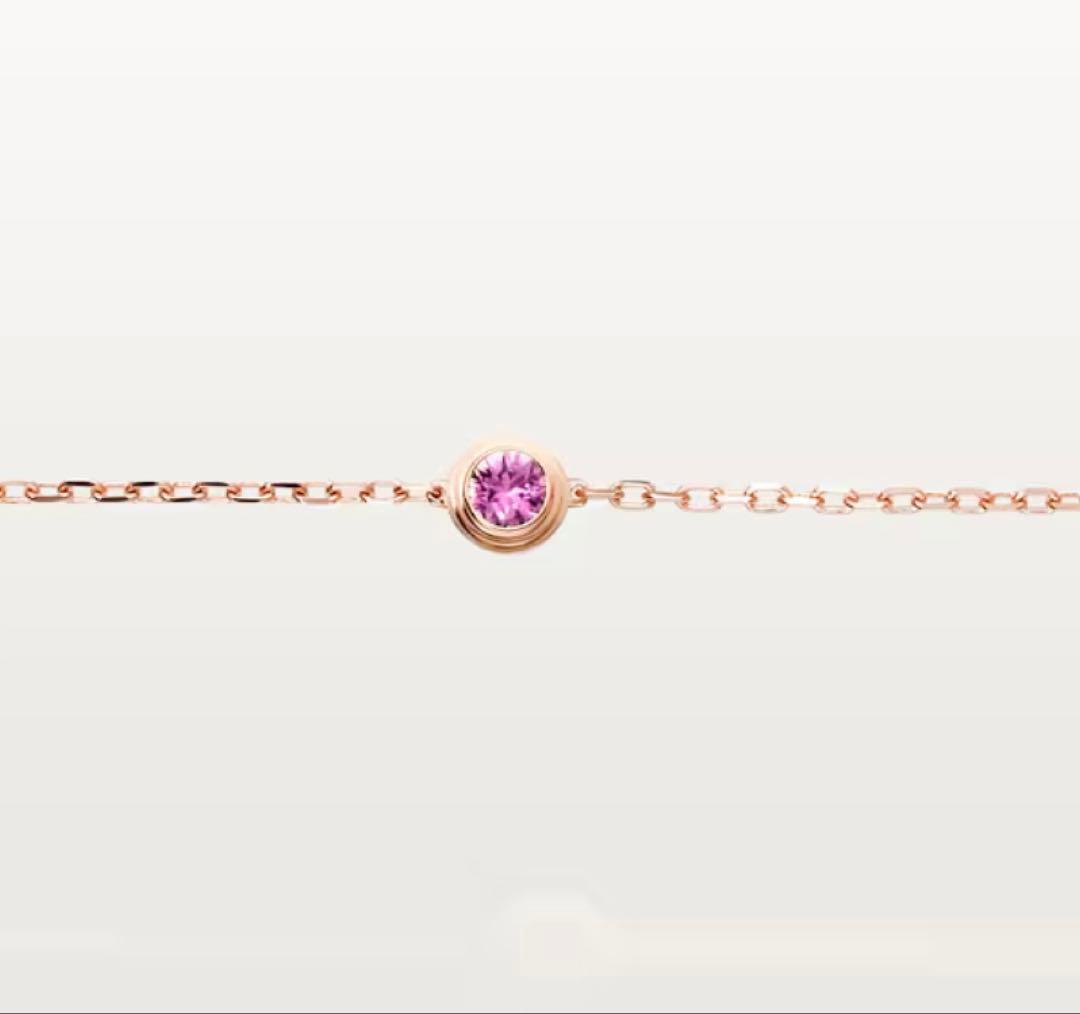Cartier♡ダムール　ブレスレット　ピンクゴールド　ピンクサファイア