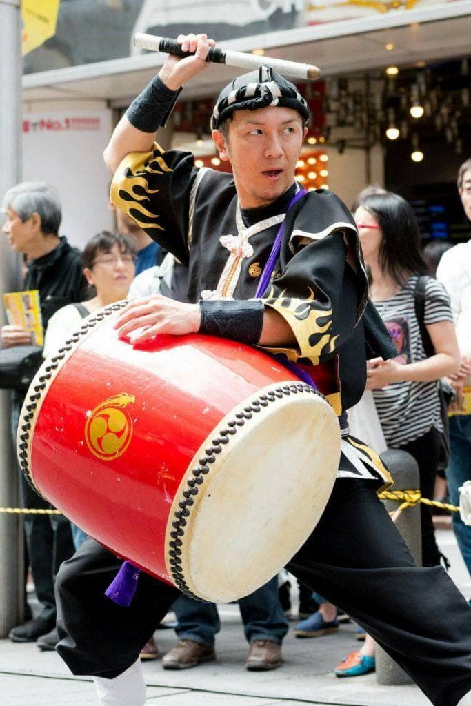 (送料無料)28.980円　Nエイサー大太鼓39 cm撥付き 約5.5kg