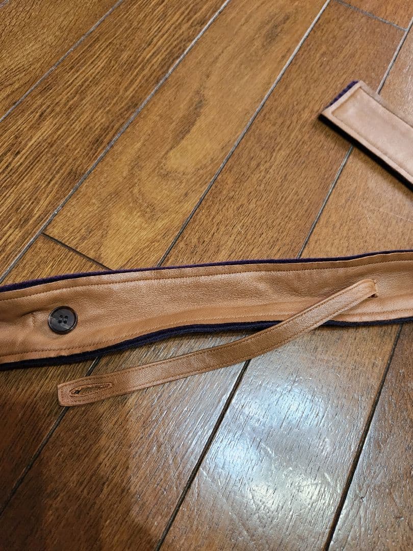 BED j.w. FORD 濃紫 ウールコーデュロイ チェスターコートサイズ0