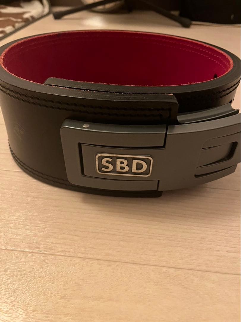 SBD トレーニング・パワーベルト ブラック/レッド サイズS - メルカリ