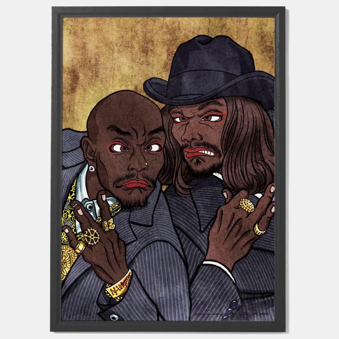 2pac Snoop Dogg A1 ポスター 西海岸 HIPHOP 浮世絵レア - メルカリ