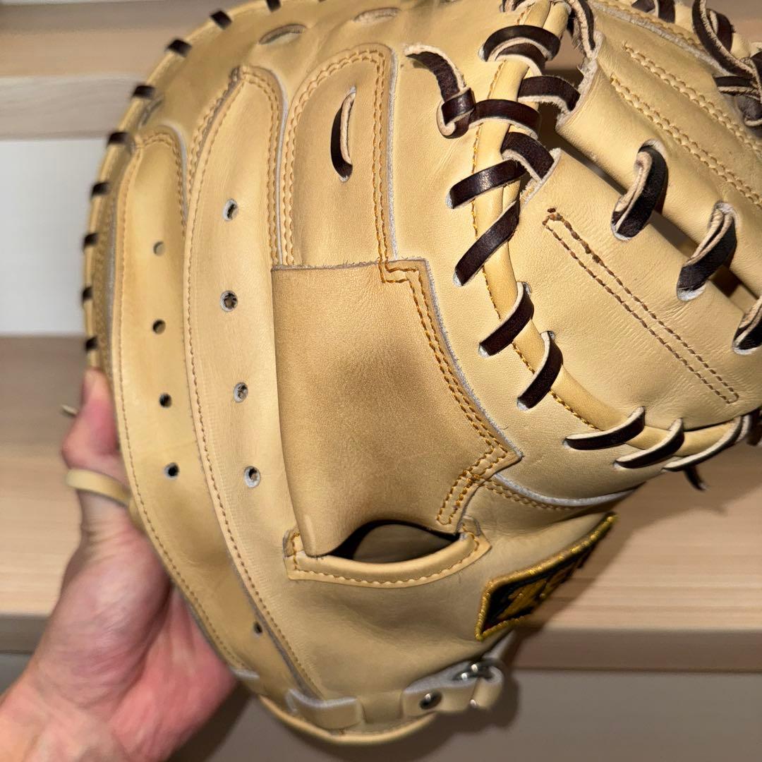 ☆良品☆ZETT 軟式キャッチャーミット（小林型）ベージュ