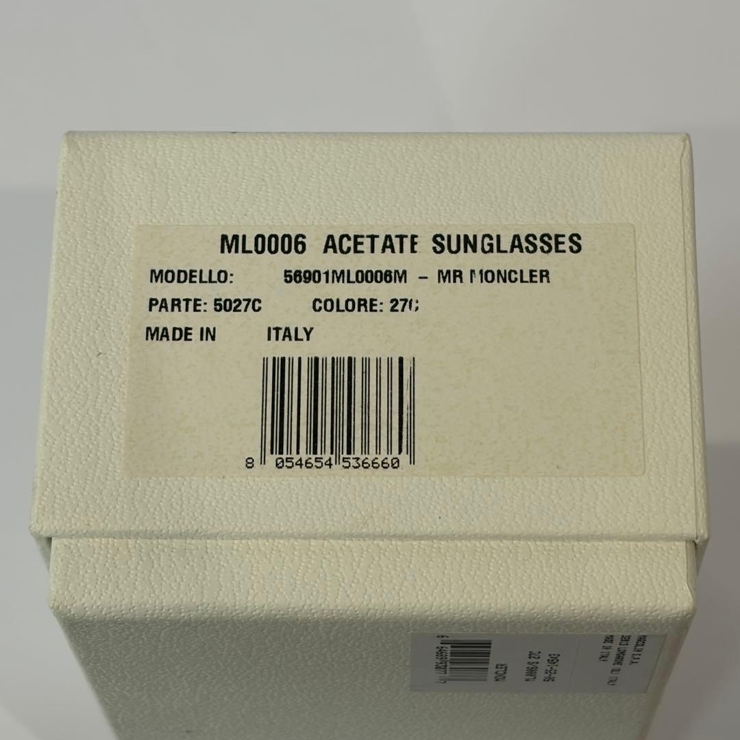鑑定済極美品】モンクレール クリアフレーム サングラス ML0006 付属