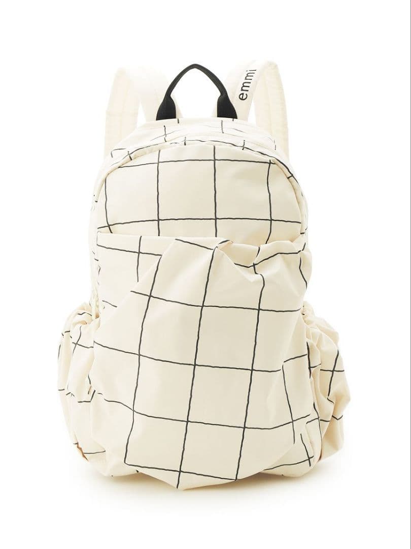 【WEB限定】eco 撥水チェックギャザーボディーバックパック