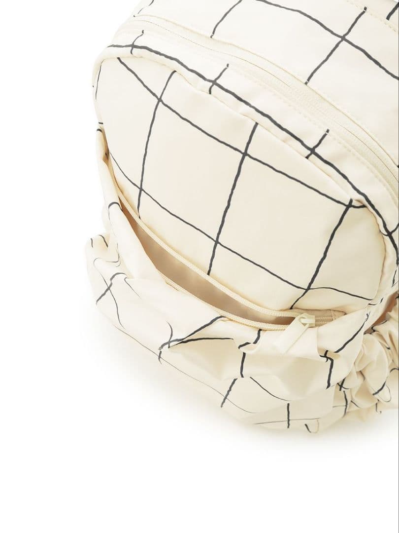 【WEB限定】eco 撥水チェックギャザーボディーバックパック