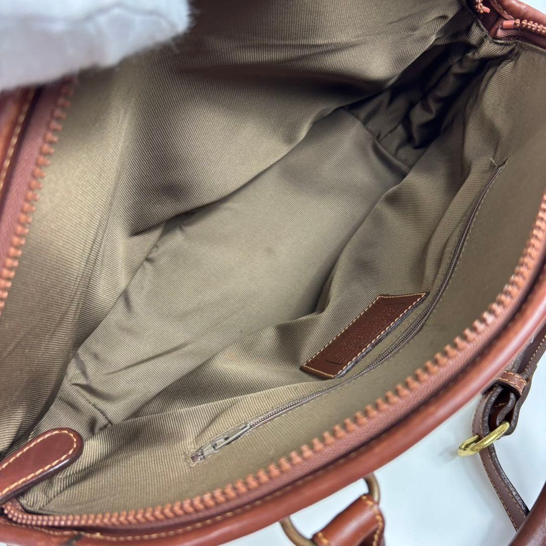 【希少】OLD COACH シボ　バイカラー　レザー ハンドバッグ　2way