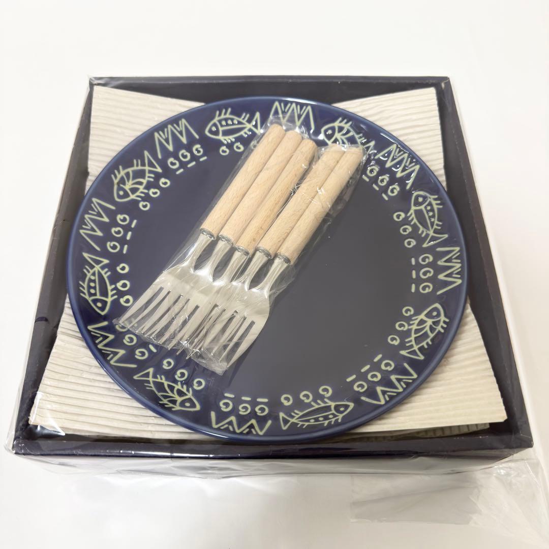 新品未使用✨ミッチャム 藤井風 パスタ皿5枚♡フォーク5本アラビアン
