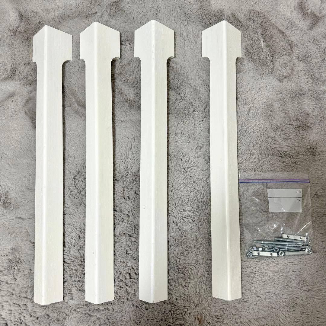 【れー】IKEA エーケダーレン ダイニングテーブル　ホワイト 伸長式