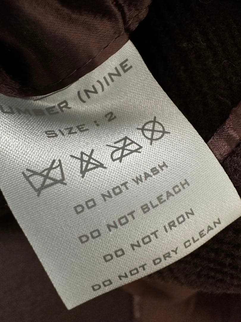 ナンバーナイン 01aw ジョージ期 ファー付き コーデュロイフードコート