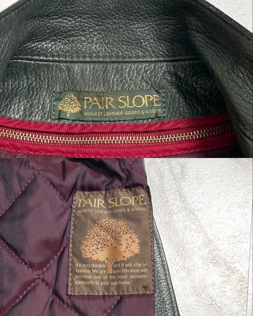 美品✨】PAIR SLOPE 2way ライダースジャケット ライナー 緑 - メルカリ