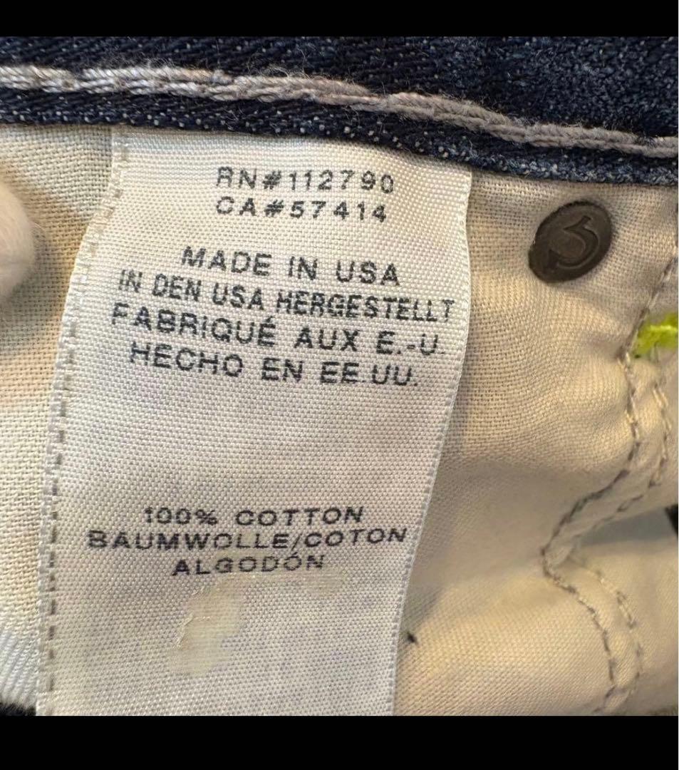 TRUE RELIGION RICKY ワイド　ダメージ加工