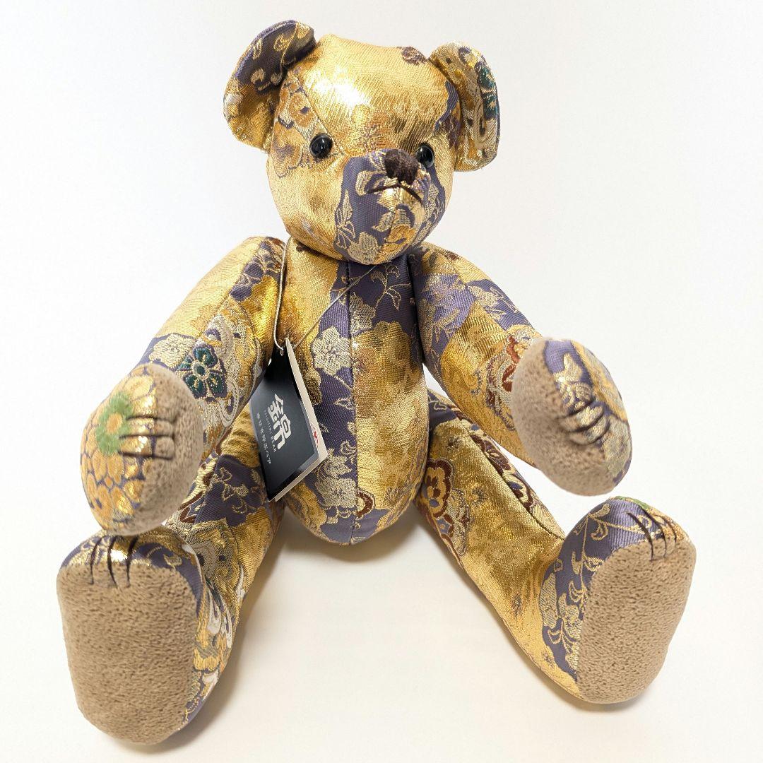新品タグ付】黒船堂 幸せを呼ぶベア 錦 金×紫① - メルカリ