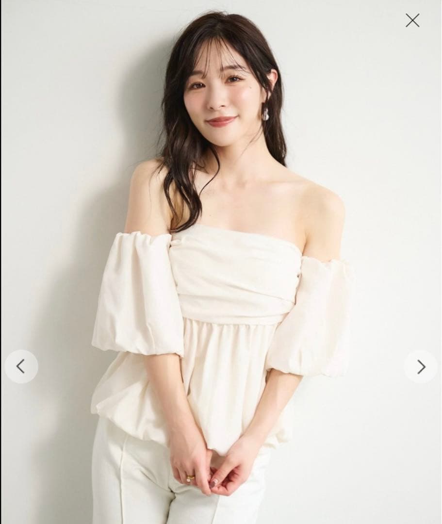 お*引様 エメイン Aimeine 2wayバルーンベアブラウス