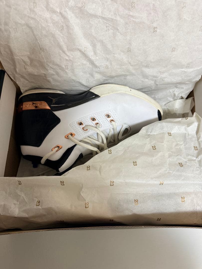 air jordan 17バスケットボールシューズ ホワイト/ブラック/ゴールド