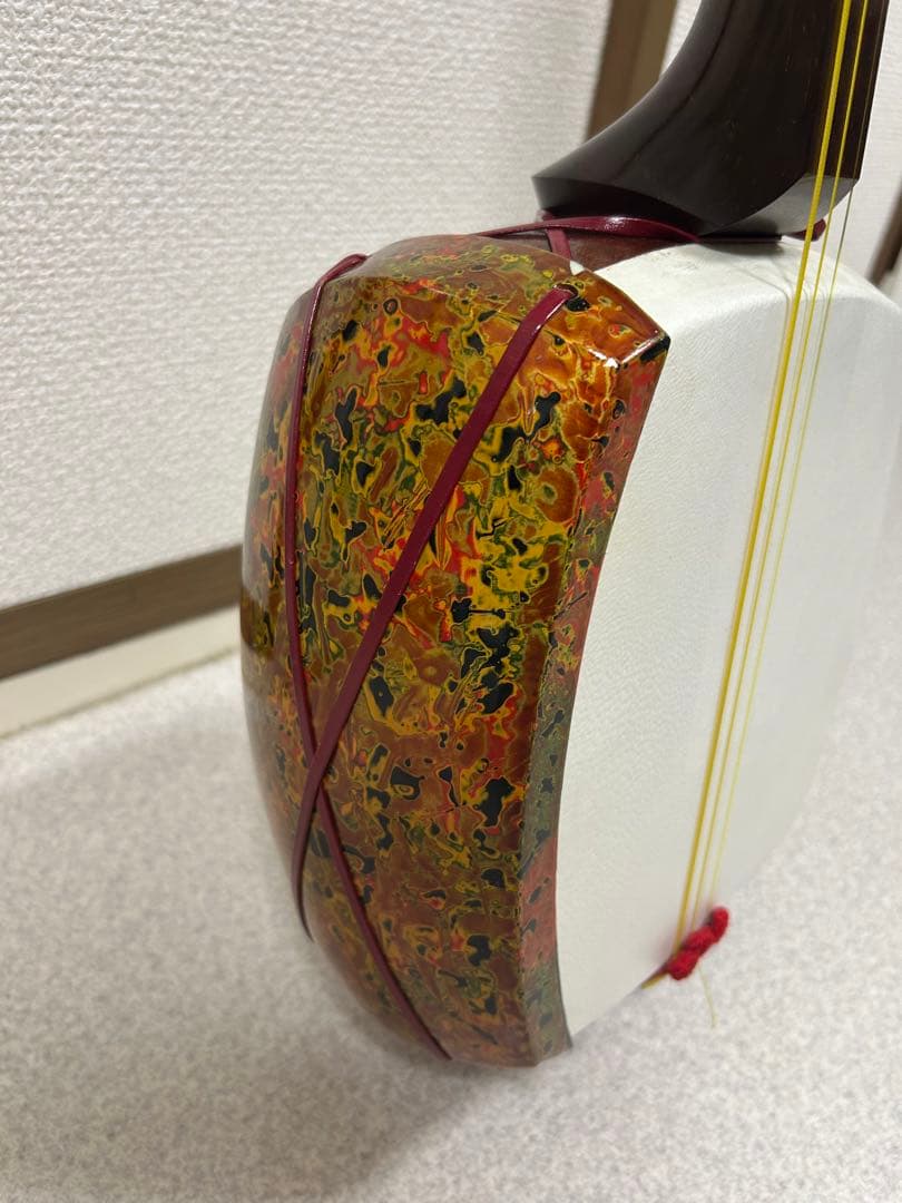 津軽三味線　犬皮