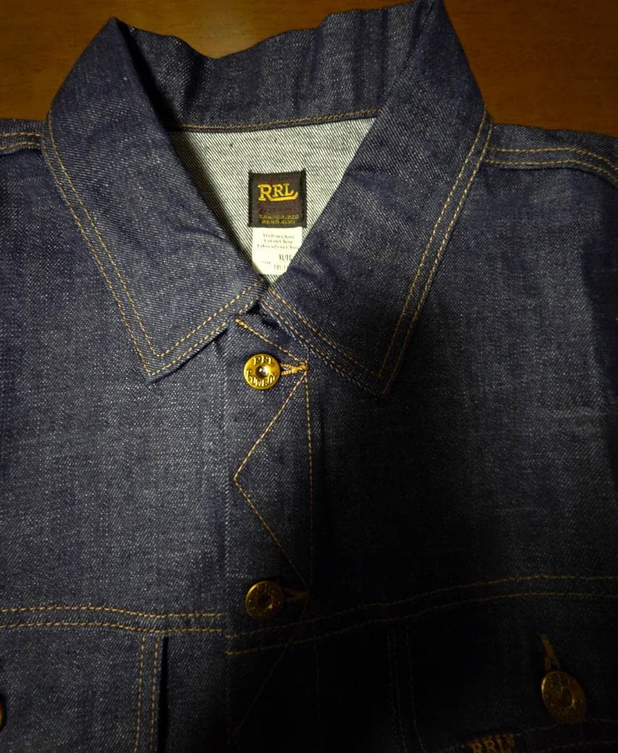送料無料/新品未使用　DOUBLE RLデニムジャケット インディゴ（XL)