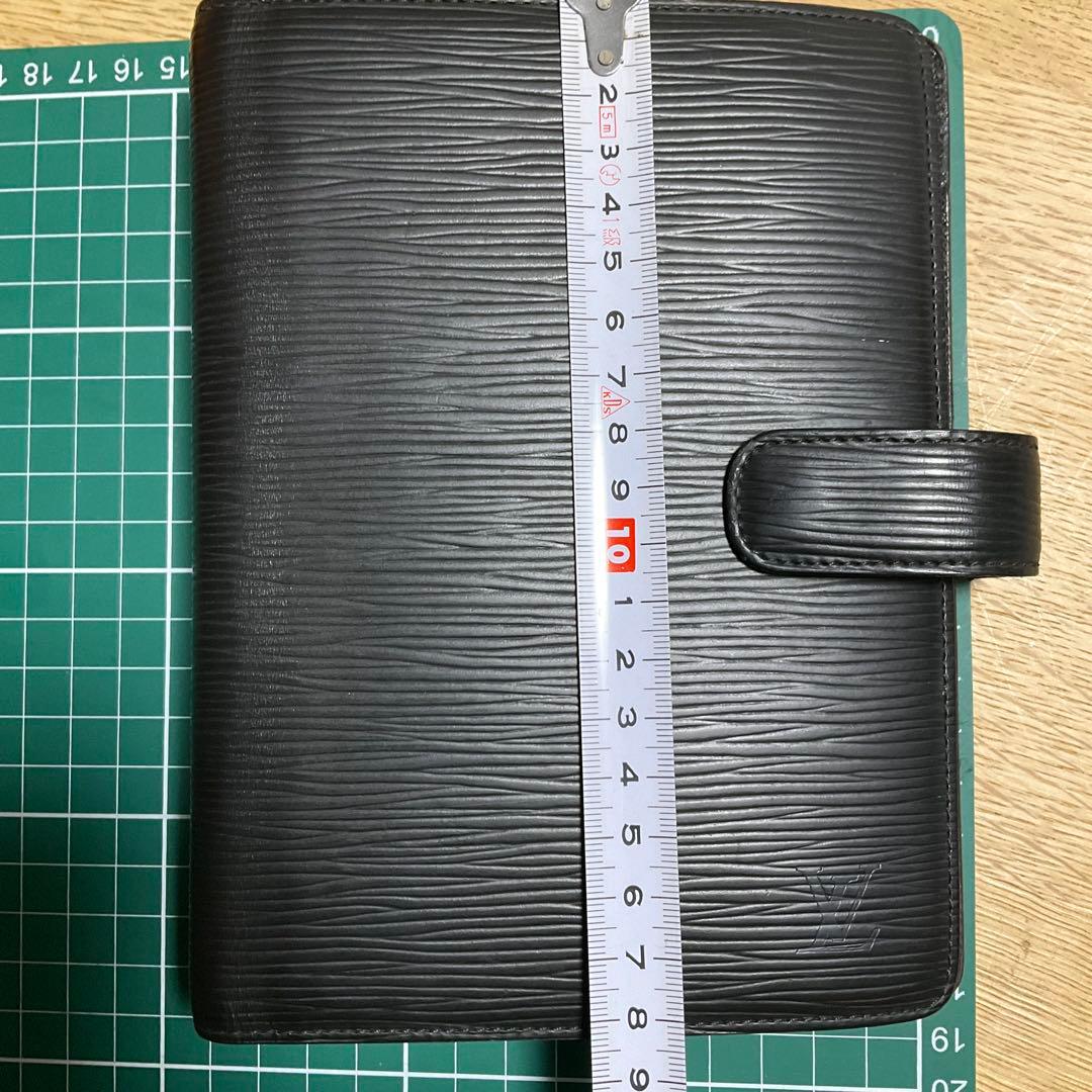 Louis Vuitton エピレザー 手帳カバー 黒　アジェンダ MM？