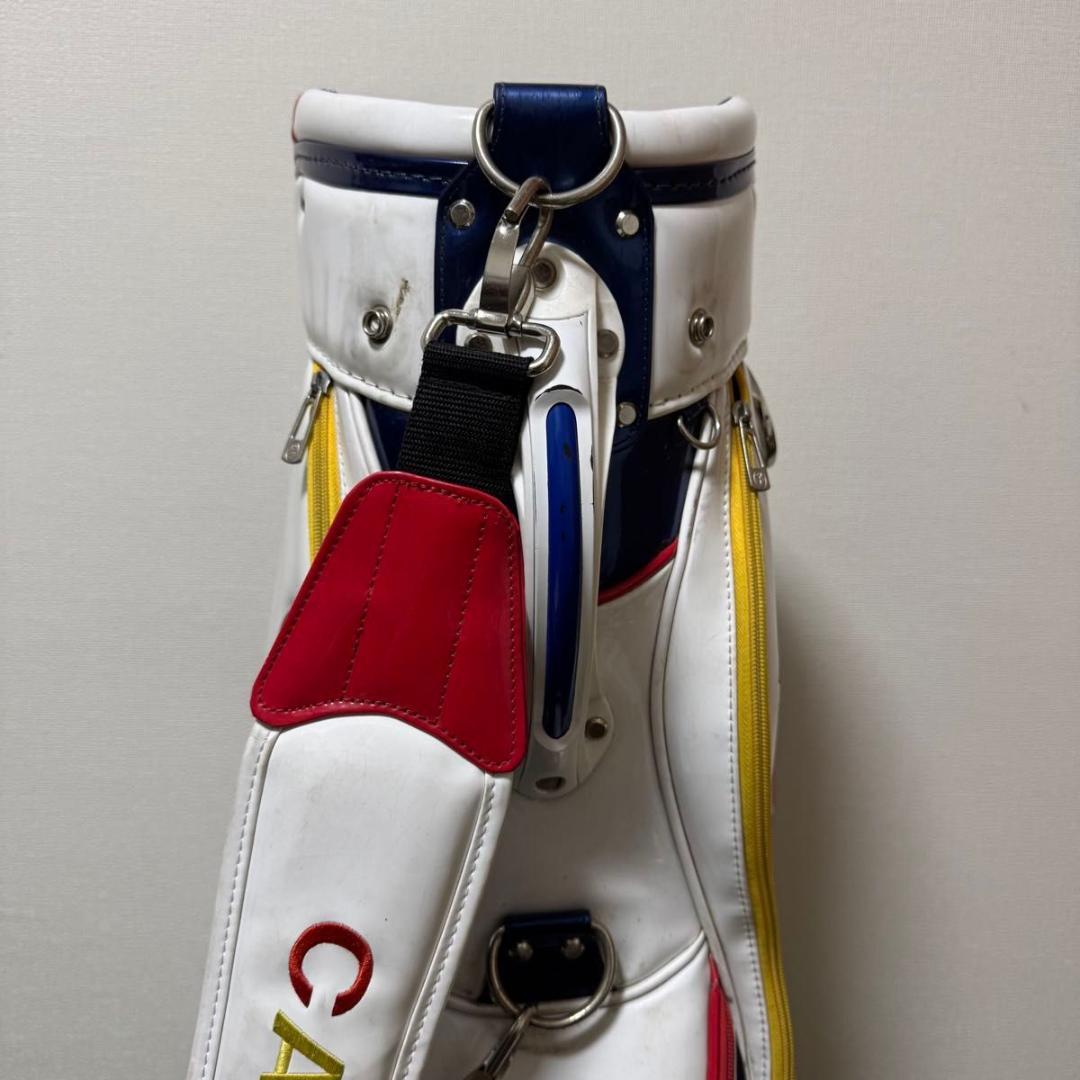 CASTELBAJAC カステルバジャック キャディバッグ ホワイト エナメル