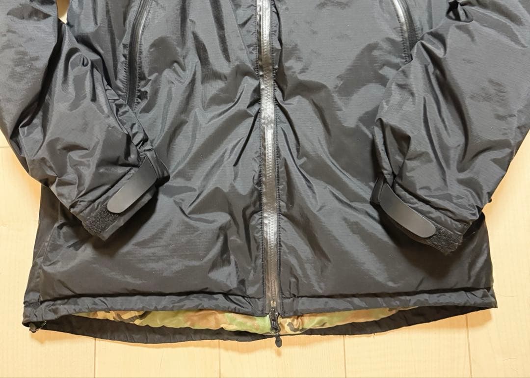 NANGA×UR オーロラ3レイヤー ダウン XL 黒 迷彩 蓄熱 別注