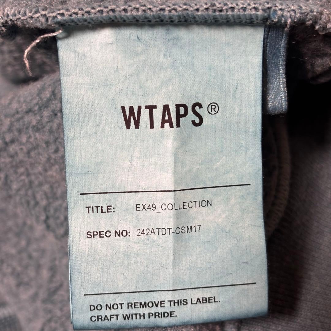 WTAPS ガーメントダイ　スウェット　パーカー　刺繍ロゴ