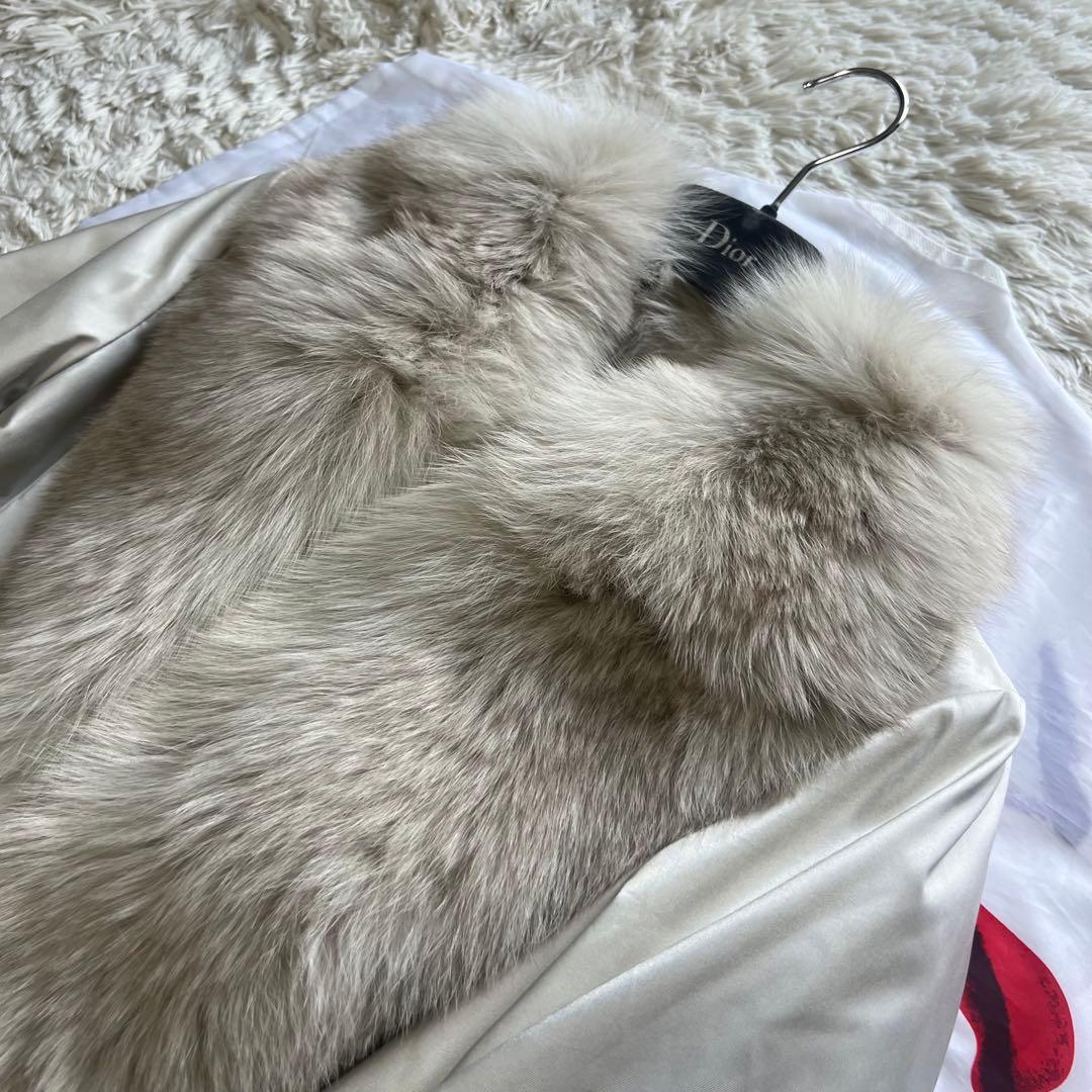 【美品】M'S GRACY ロングコート ライナー付き フォックスファー M