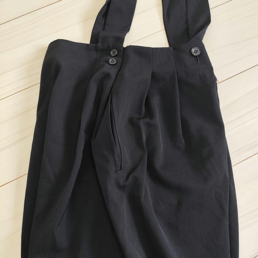 美品✨️Y's ヨウジヤマモト タックワイド サロペットパンツ ブラック