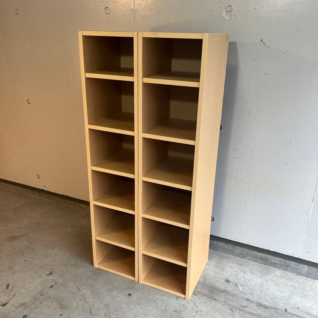 美品・廃盤希少★無印 パルプボードボックス・フリーラック ２個セット