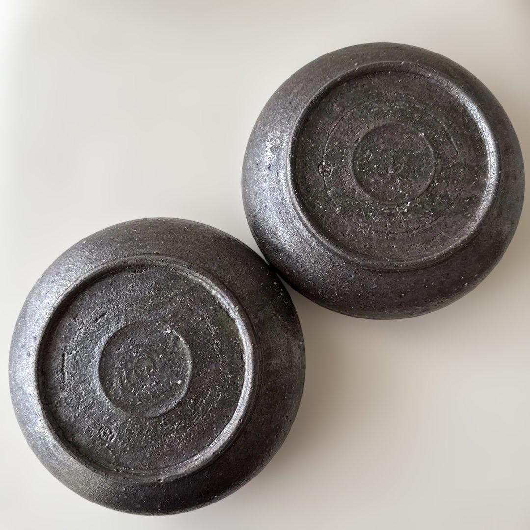 文五郎窯 奥田章さん◇ひび割れ浅丼2個セット