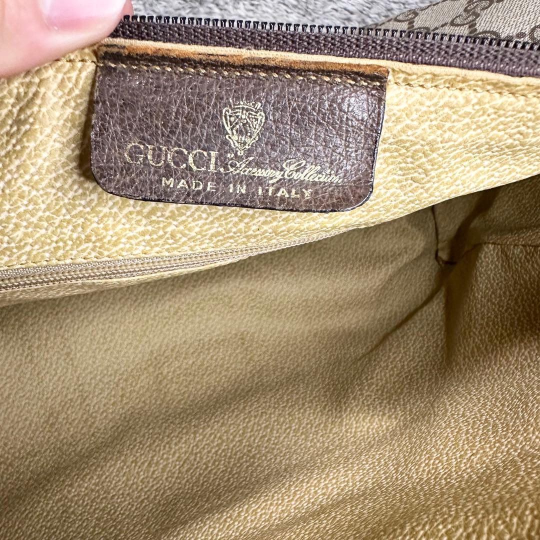 GUCCI ミニボストン　バッグ　GG シェリーライン　オールド　PVC