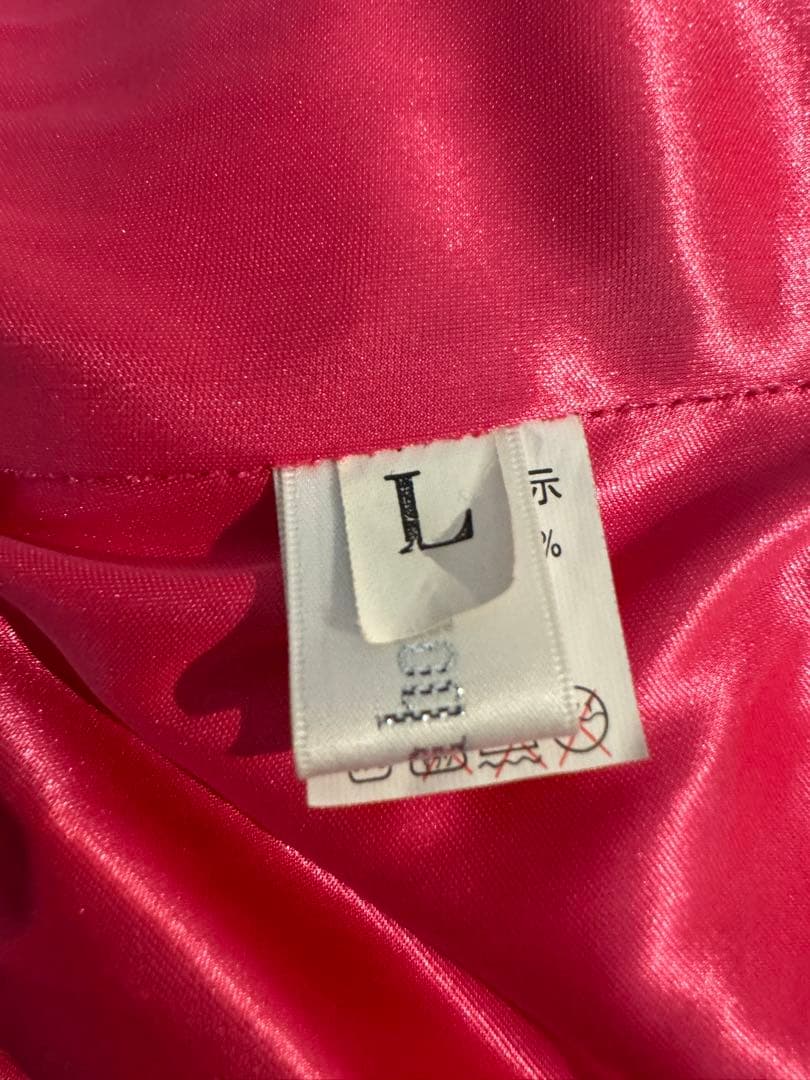 ダンスドレスピンク フラワー刺繍 prima boutique 【表示サイズL】