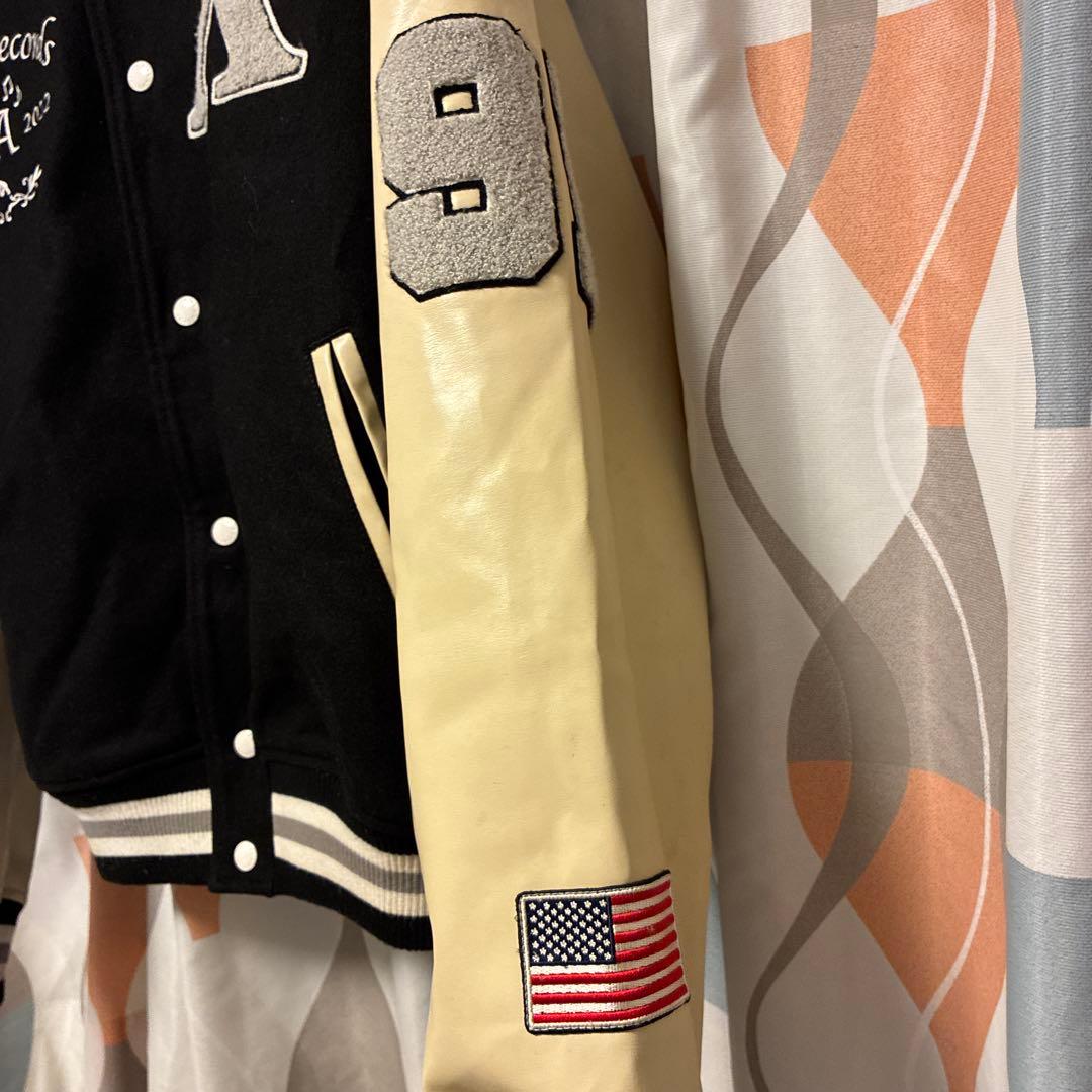 XLARGE スタジャン L ネイビー/クリーム　ストリート