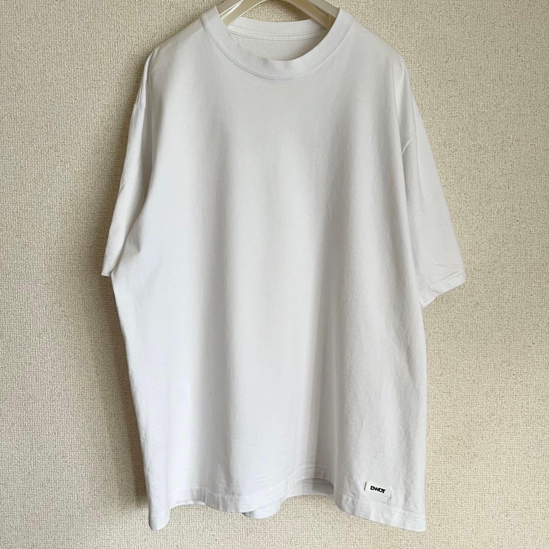エンノイ ennoy パックTシャツ 半袖 白 L 裾ロゴ - メルカリ