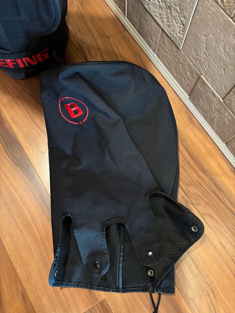 【BRIEFING】ゴルフバッグ ブラック カートタイプ フードカバー付き